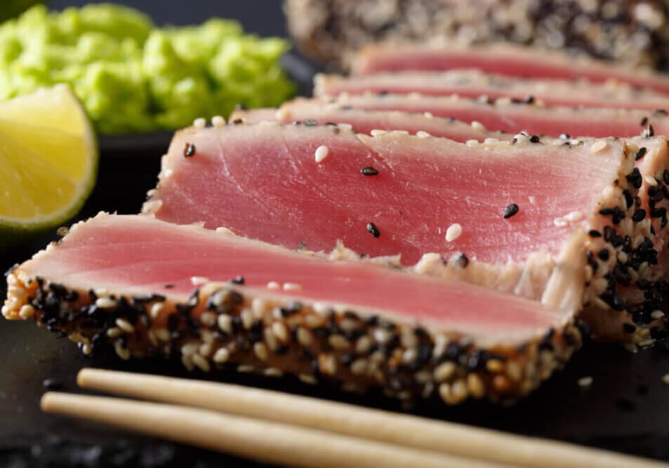 Seared Tuna with Wasabi Sauce