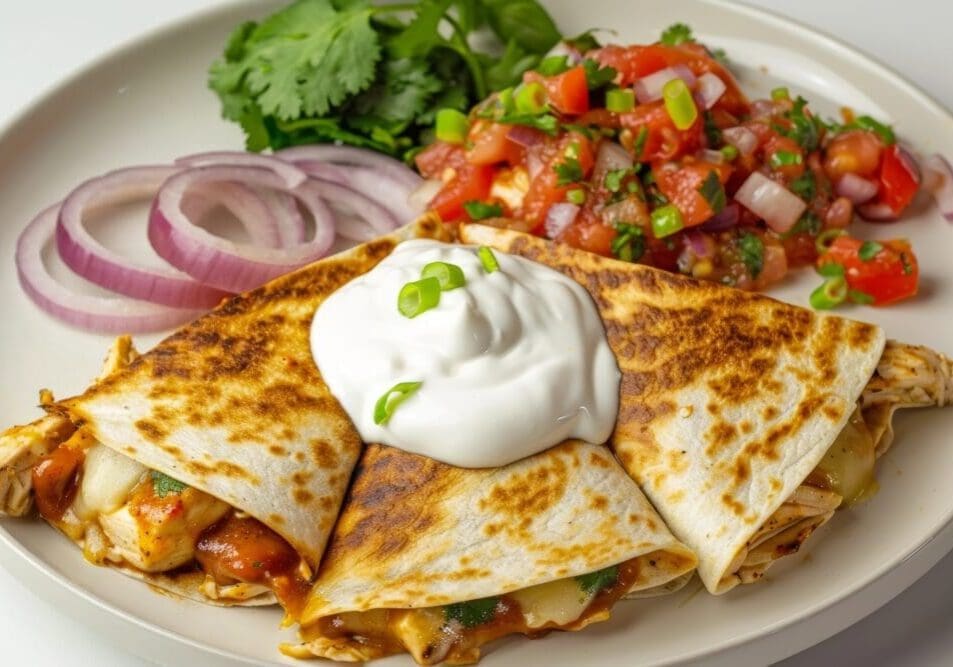 BBQ chicken quesadillas